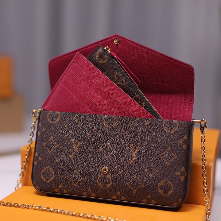 

Designer Bag 3pcs set Classic multi pochette women bag Handbag Crossbody Leather Purse Louiseity Fashion Viutonity Shoulder Lady the Tote Wallet 06, #5