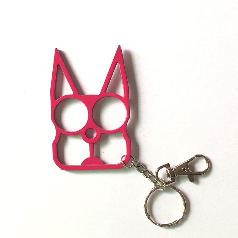 

Colors keychain 16 multifunctional self defense keychains cat cartoon cats finger tiger set two buckle Broken Windows Machine Buckle Pendant bottle tools