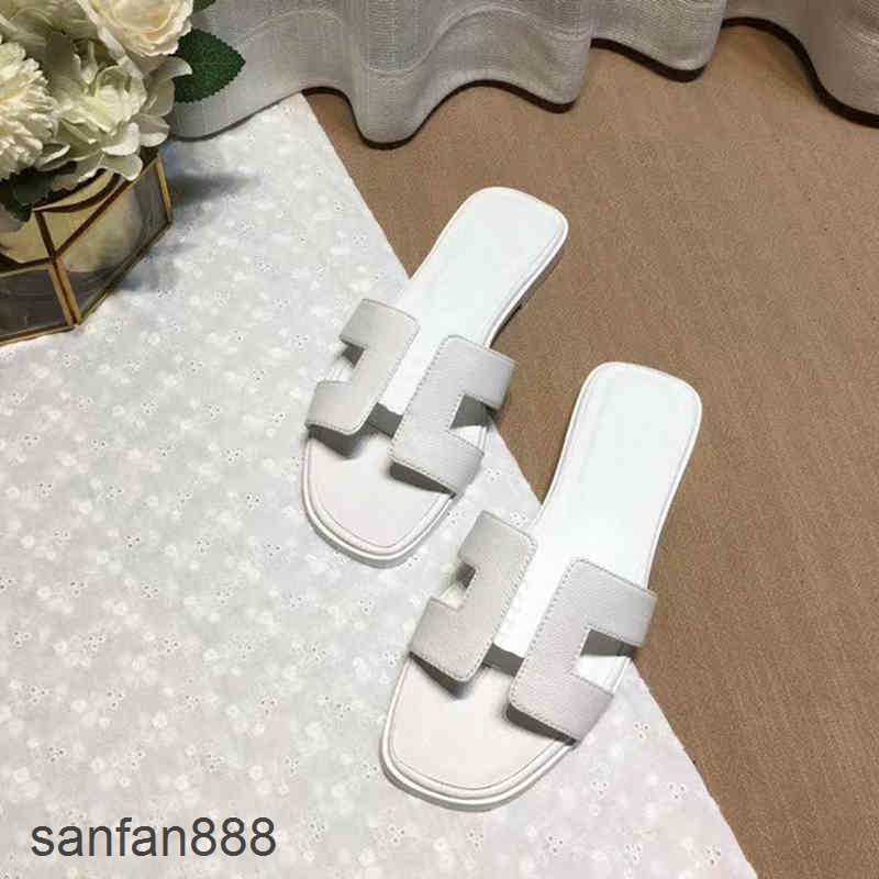 

Original Designer Hemres Slippers H Famous Brand Beach Classic Flat eel Summer Fashion Outdoor Flops Leather Lady Slides Women Shoes Se With logo V1TY, #1