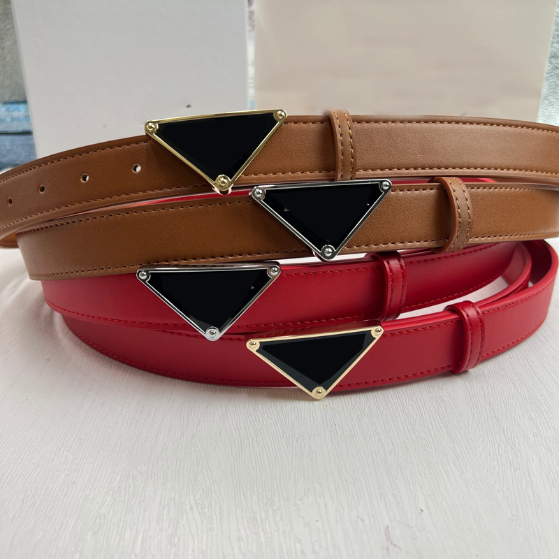 

Designer Men Belts Black Buckle P Women Genuine Leather Belt Designers Cintura Waistband Women Girdle 3.8cm Width Cinture Red Triangular