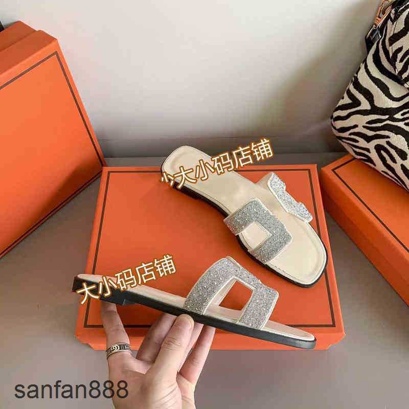 

Original Designer Hemres Slippers Sandals Fashion H Genuine 2023 Leather Women Summer luxury Flat Slides Ladies Beach Sandal Party 0D2G With logo BKL7