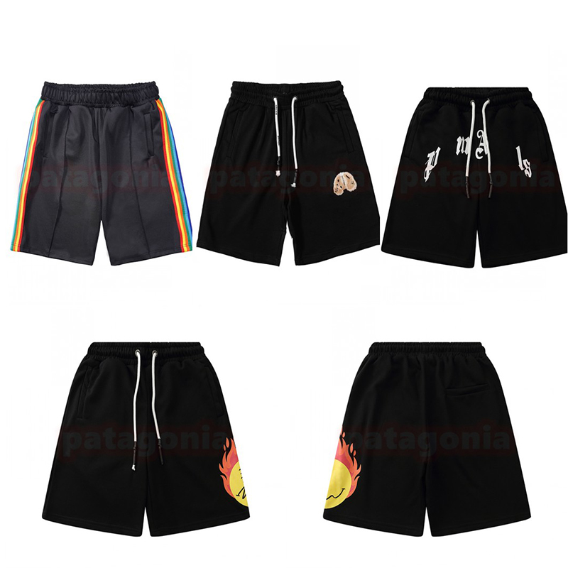 

Fashion Mens Classic Shorts Man Casual Loose Beach Short High Street Shorts For Man Sweatpants Size S-XL, Black-striped