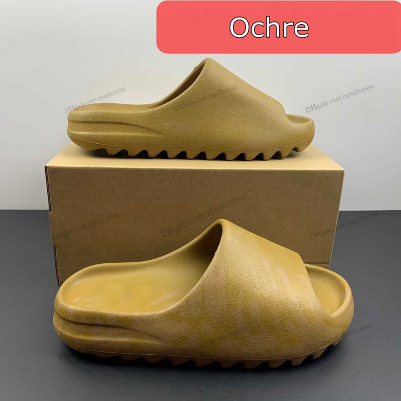 

Slide Sandals Slippers Foam foams runners Slide yeezys Slides Running yeezies Sulfur Stone Sage Mineral Blue Pure Sand Resin Belt Men Ladies Beach Slippers, 10