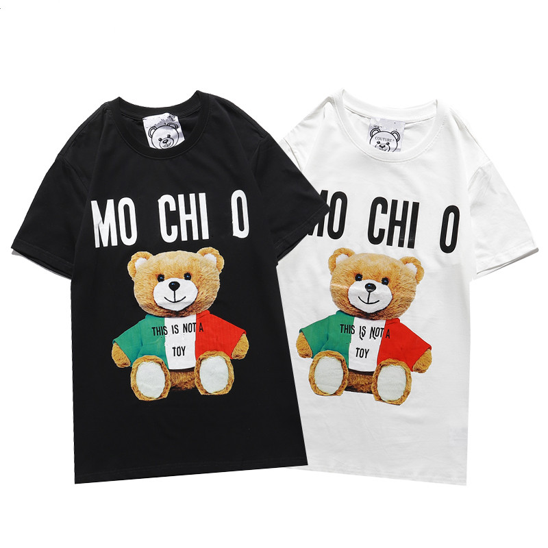 

Luxury Teddy bear print T-shirt Mens Women Designer T Shirts Short Summer Fashion Brown check print Casual with Brand Letter High Quality Designers t-shirt