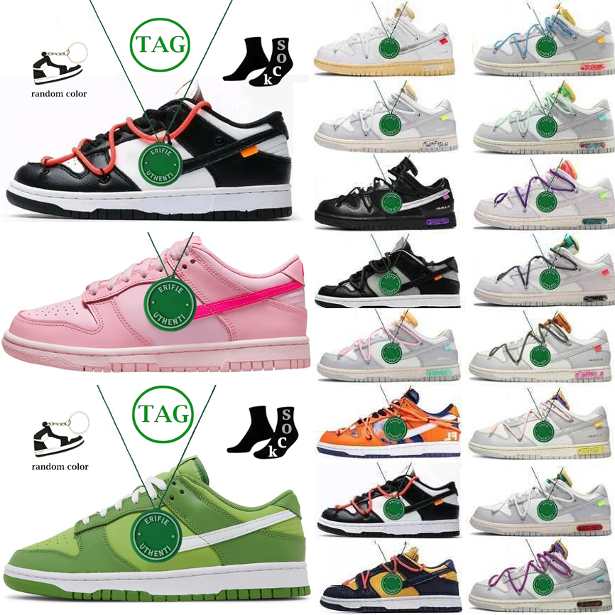 

2023 Shoes For Mens Womens Lows White X Dunks Lot 01 49 JORDAM Running Shoe Sports Sneakers Triple Black University Red Gold Pine Green Off Authentic Sb, No box