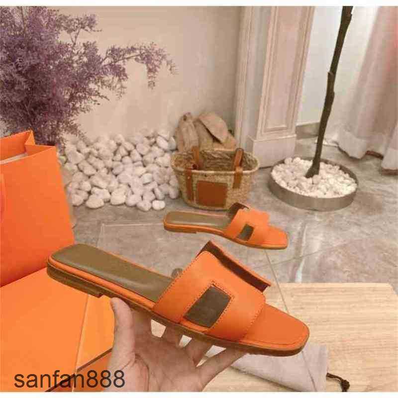 

Original Designer Hemres Slippers Luxury H Slipper Lady Women Oran Sandal Sandals Beach Slides Summer Sexy Real Leather Platform Flats With logo VPFD, Colour28