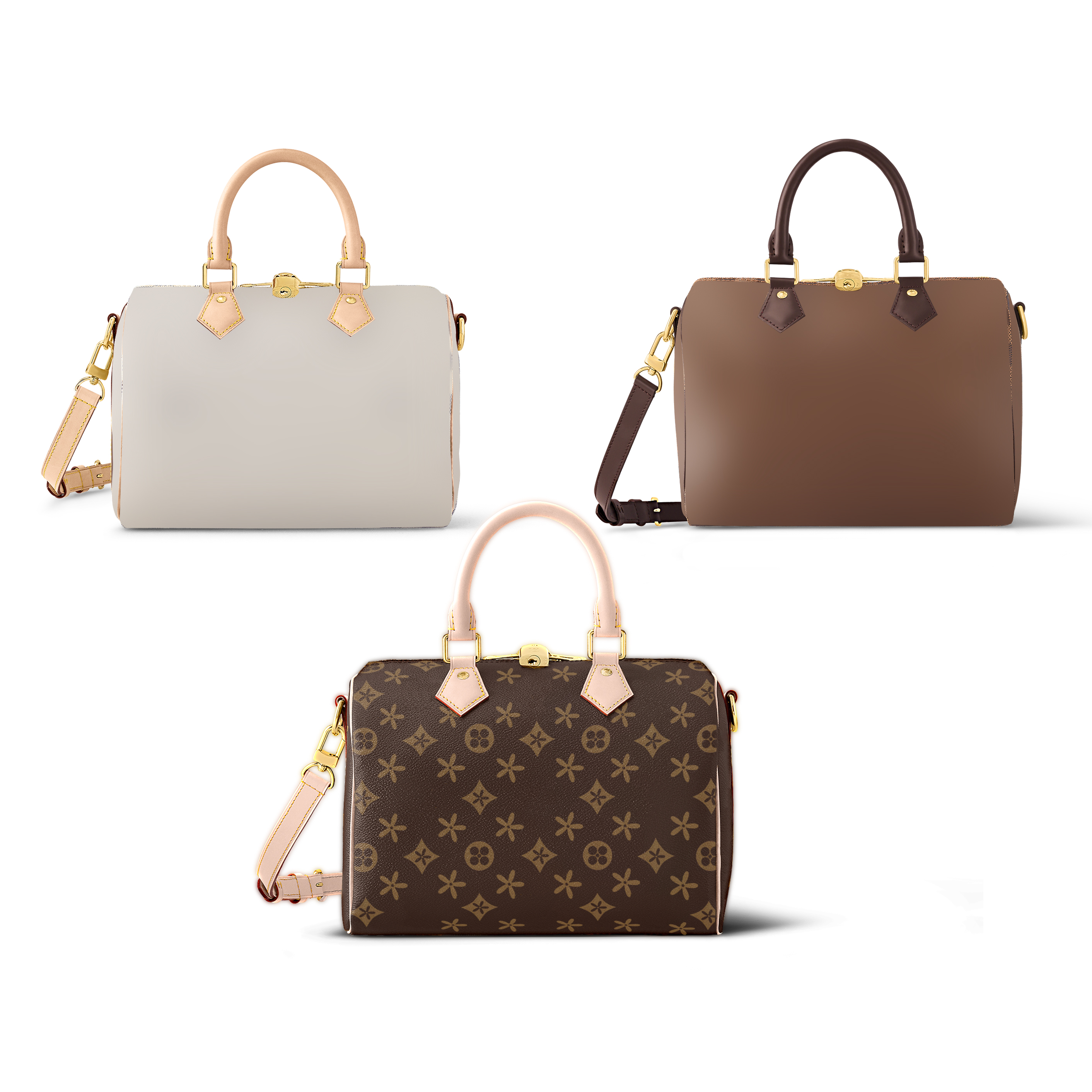 

Top quality shoulder nylon clutch bag 3 size speedy 25 30 35 travel bag M41113 with strap luxury tote handbag White check designer mens duffle bag Womens cross body gym, Damier azur