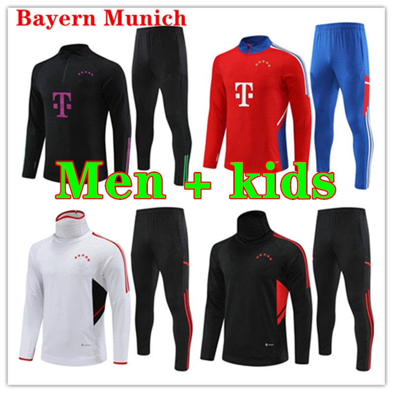

2023 2024 BaYerN tracksuit soccer sets 22 23 24 SANE LEWANDOWSKI GNABRY MULLER KIMMICH football training suit men and kids survetement jogging kits