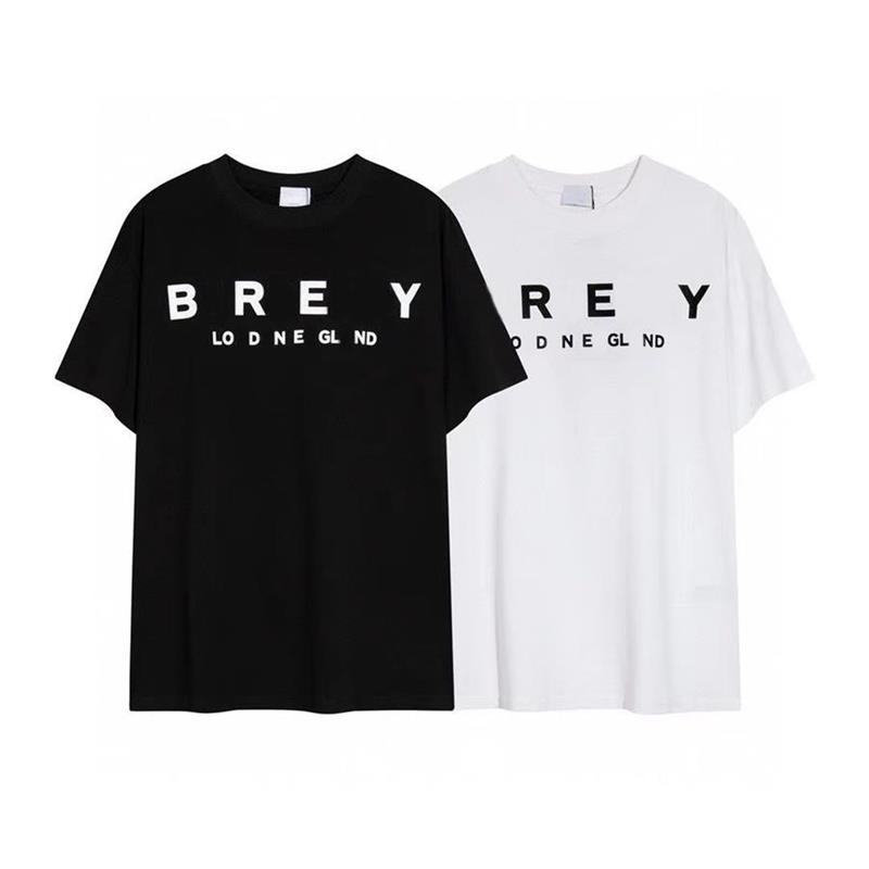 

Spring 2023 New T-shirt Light Luxury Letter Printed Cotton Crew Neck T-shirt for Men and Women Couples Casual Loose Short Sleeve Simple Versatile, White