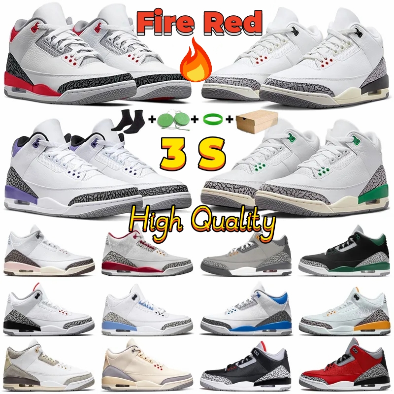 

Jumpman 3 Racer Blue 3s Basketball Shoes Mens Cool Grey Unc Laser Orange Pine Green Black Cement Pure White Rust Pink Cardinal Trainer Sneakers with Box, 22