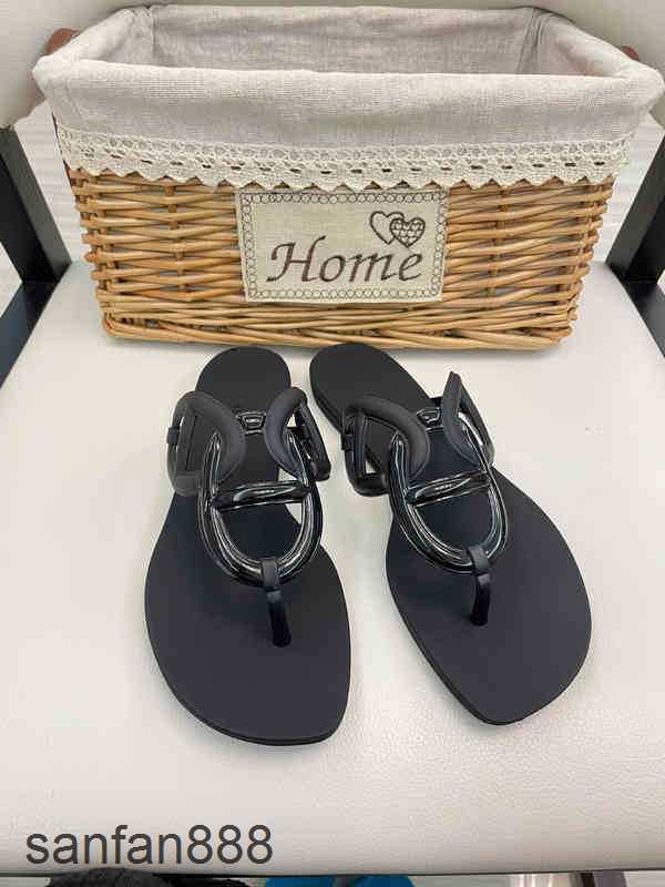 

Original Designer Hemres Slippers new Luxury H family 2023 erme summer pig nose jelly shoes herringbone sandals women's Beach casua 9I5H With logo D4PL, Aqua blue
