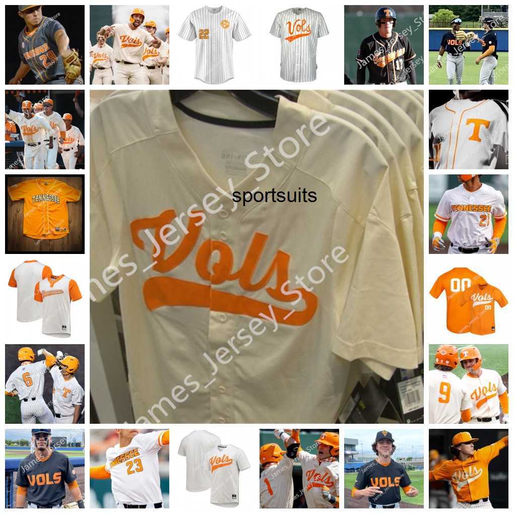 

NCAA Custom Tennessee Volunteers Baseball Jersey 33 Mark McLaughlin 28 Elijah Pleasants 26 Jason Rackers 20 Connor Housley Zander Sechrist
