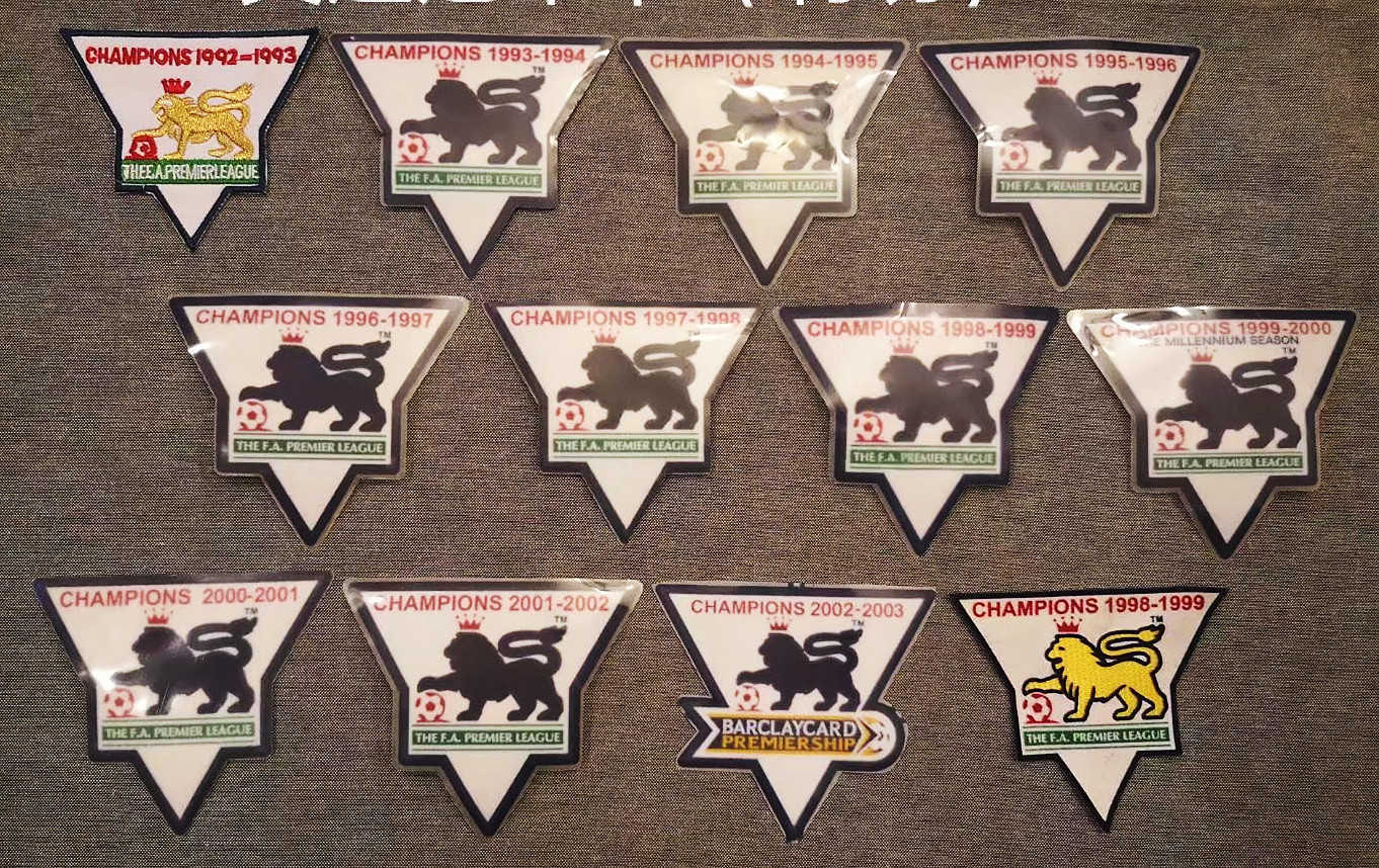 

Champions League Badge Collectable Retro Premmierr Leagguee PL Patch Soccer patches heat Transfer Iron On Badge