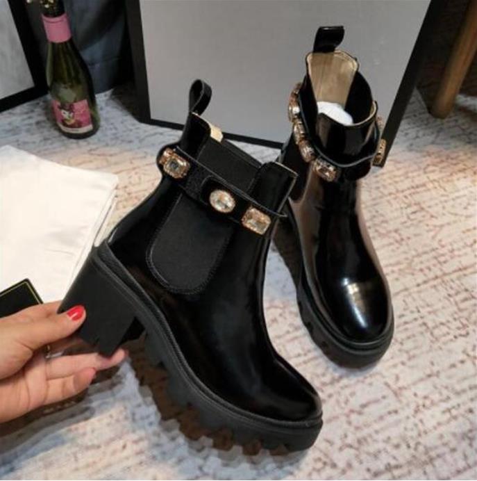 

Brand Designer Women Laureate Boots Rois Martin Platform Ankle Boot Leather Pointed womens Shoes heels Luxury Winter Thick Bottom Mid-length Shoe