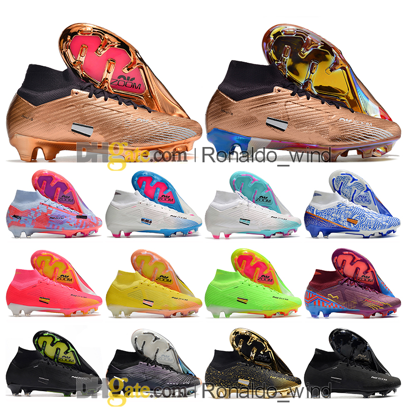 

Gift Bag Mens Football Boots Cristiano Ronaldo CR7 Mercurial Superfly IX 9 Elite FG Cleats Neymar ACC Mbappe Zoom Soccer Shoes Top Outdoor Trainers Botas De Futbol, Color 6