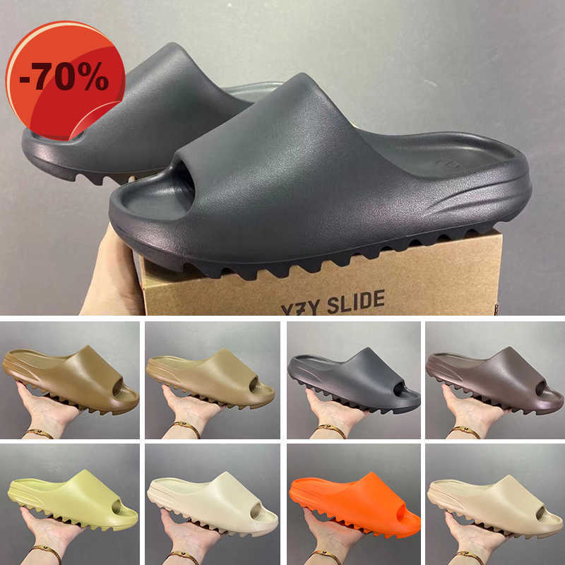 

Sandals Designer Foam Runner Sandals Slides Slippers Graffiti Bone White Resin Desert Sand MX Cream Clay Moon Grey Rubber Summer Beach Trainers, Color 1