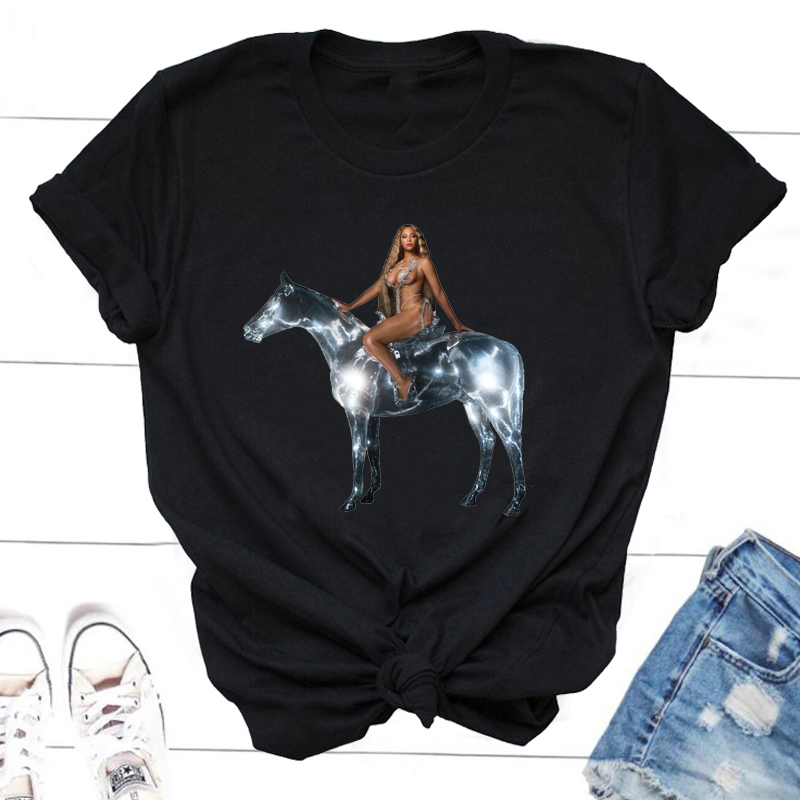 

Womens TShirt Beyonce Renaissance World Tour Cotton Short Sleeve T Harajuku Streetwear Graphic Tee Oversized 230321, T shirts blue
