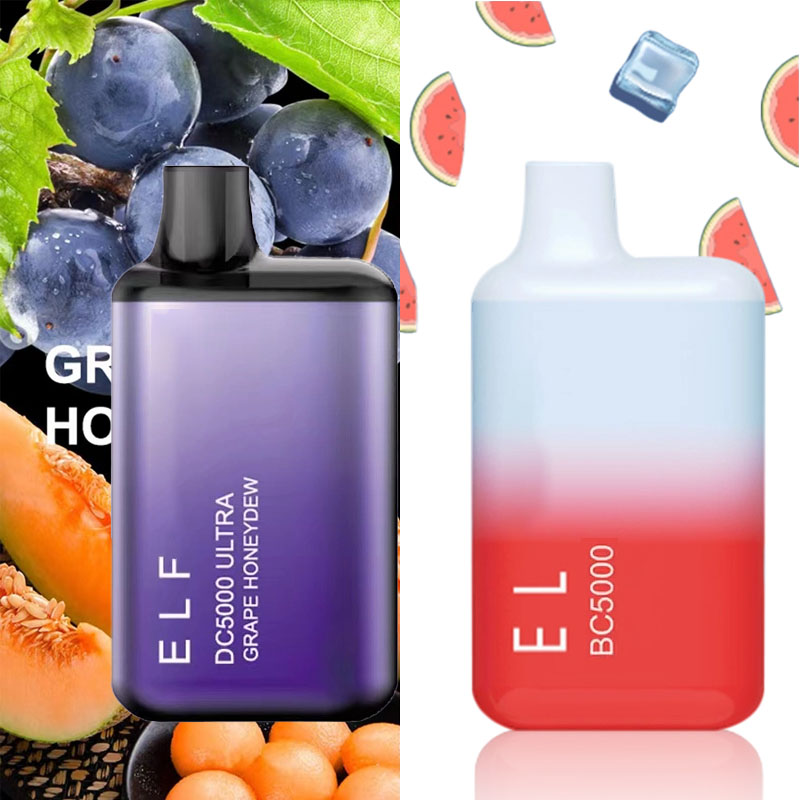 

Authentic Code bang Elf BC5000 ultra E Cigarettes Disposable bar BC 5000 puff 50 flavors 13ml MESH Coil Pods 650mah Recharged Battery Vapes Box VS Crystal Legend