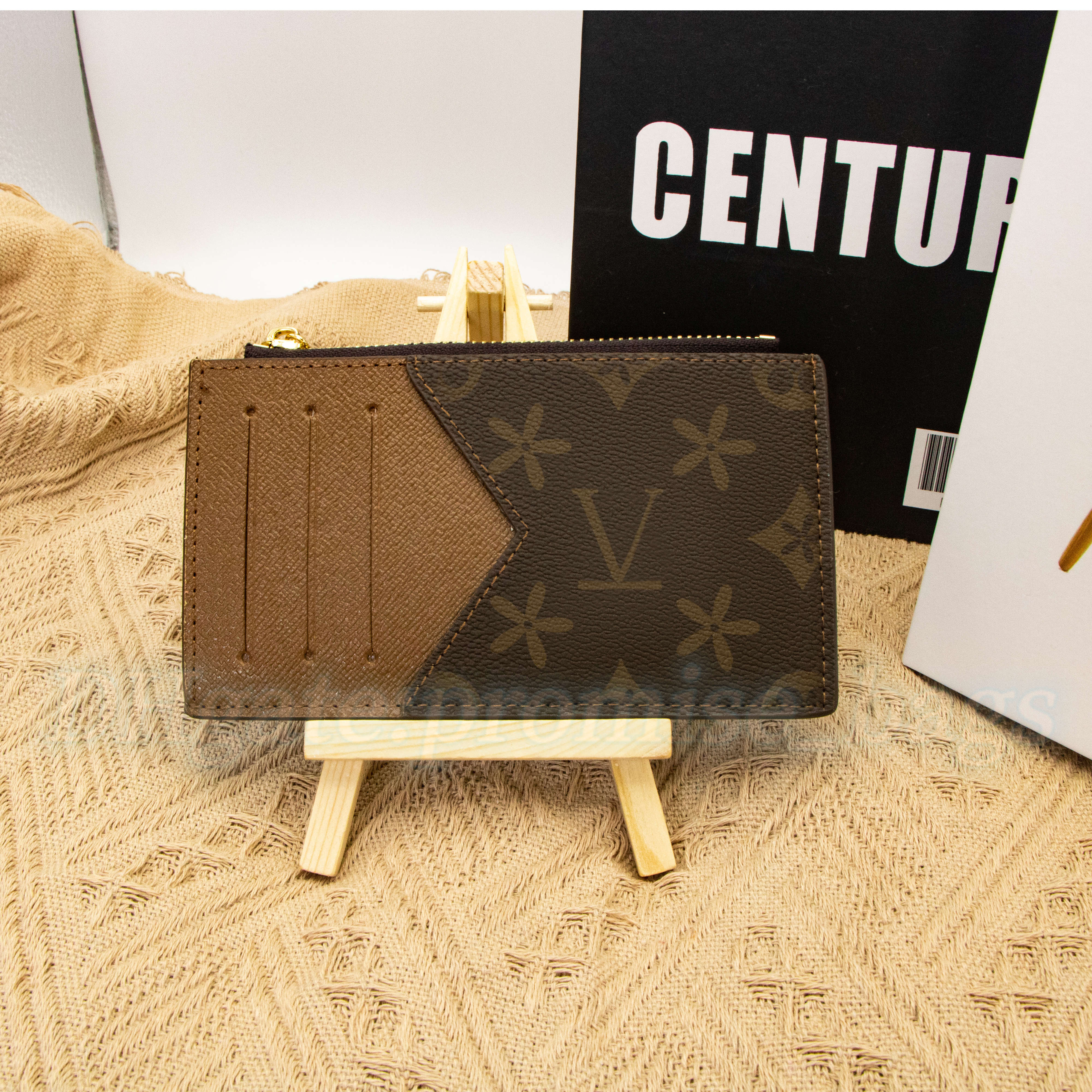

M30271 coin Card Holders Leather Wallet 4 card slots Holder Luxurys Designers Men Zipper compartment Women's CardHolder flower long Wallets Key Purse Clutch bag tote, Damier ebene