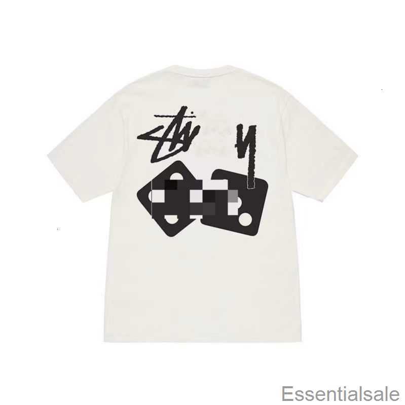 

2023 Designer Luxury Fashion Brand Stussys Classic Mens and Womens t Shirt Angel Rabbit Dinosaur Dice 8 Ball Short Sleeve Tees Ap45, Khaki
