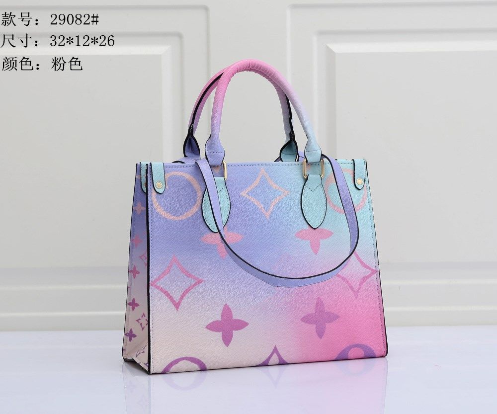 

Latest Styles OnTheGo Totes bag Handbag Highs Qualitys Designer Bagsg Glamour gradient colour PU leather ONTHEGO GM SPRING IN THE CITY Rainbow rendering