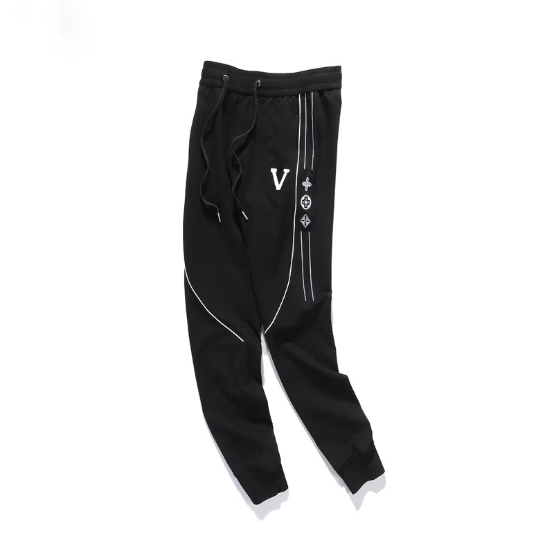 

2023 summer New logo Fashion designer Pants Men Casual Trouser Jogger Bodybuilding Fitness basketball Sweat Brand Gyms Sweatpants, Red