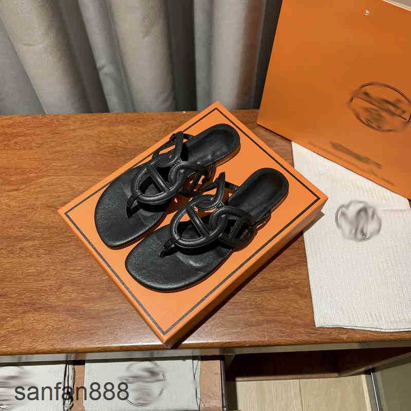 

Original Designer Hemres Slippers H 72% OFF designer H-shaped slippers fashion wear flat bottom clip toe sandal slipper X5F5 With logo HFAQ, Black