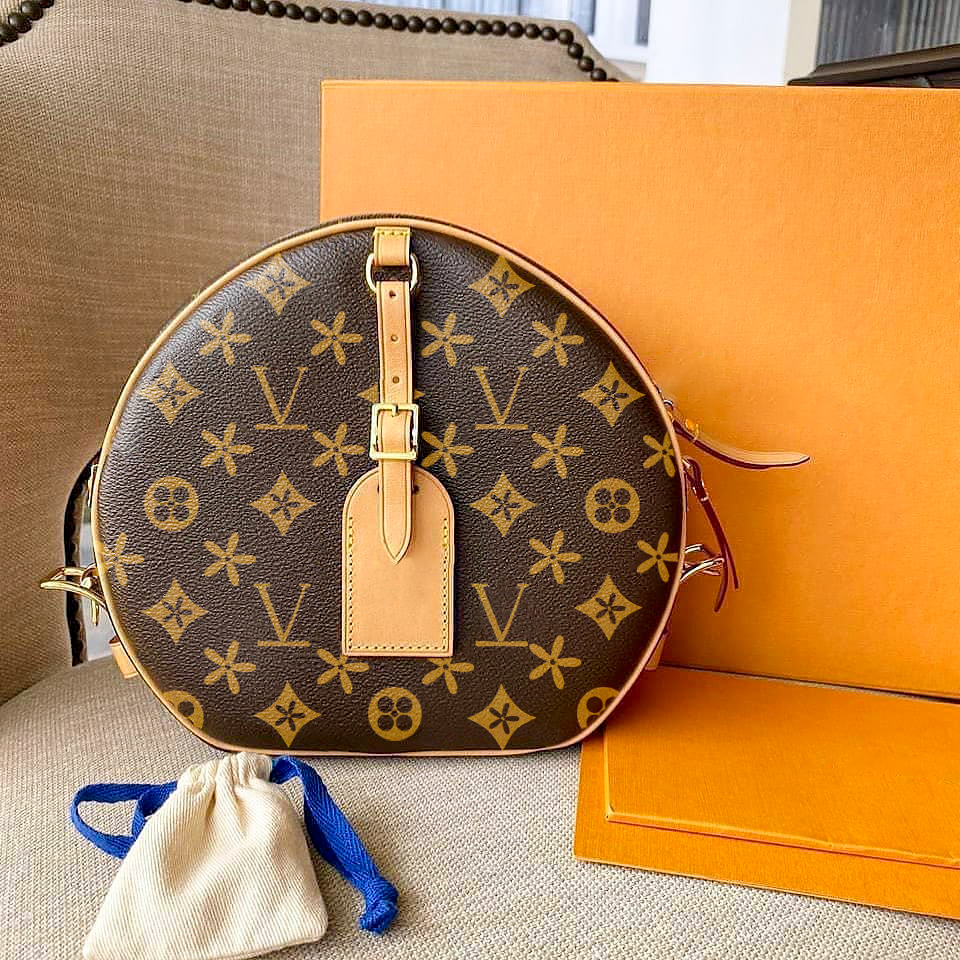 

PETITE BOITE CHAPEAU BOITE M45647 Evening Bags womens mens man wallet Shoulder Bags Totes Clutch Cross Body handbags hand bag Genuine Leather brown flower Luxury bag, Mon0gram