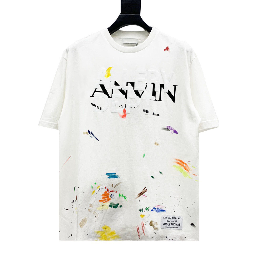 

Men's Plus Tees & Polos Round neck embroidered and printed polar style summer wear with street pure cotton evR3E3