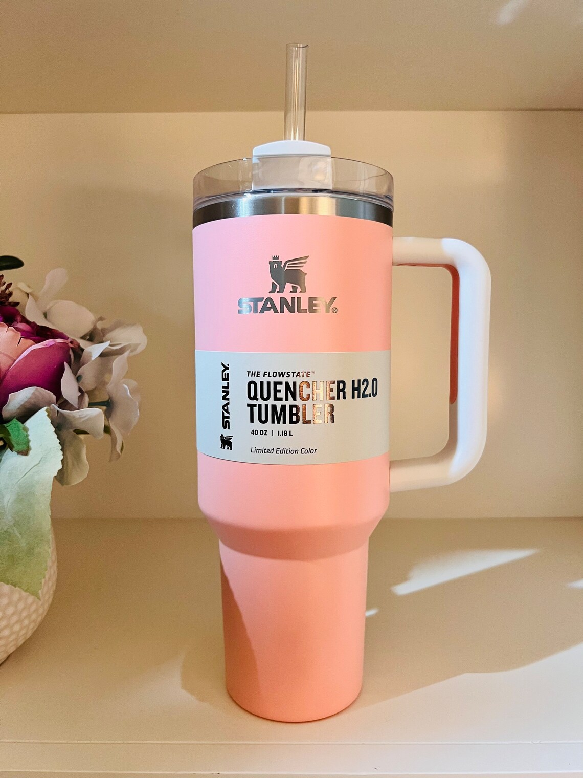 

Stanley Pink Cups 40oz Mug quencher Tumbler With Handle Insulated Tumblers Lids Straw Stainless Steel Coffee Termos Cup With logo 0321