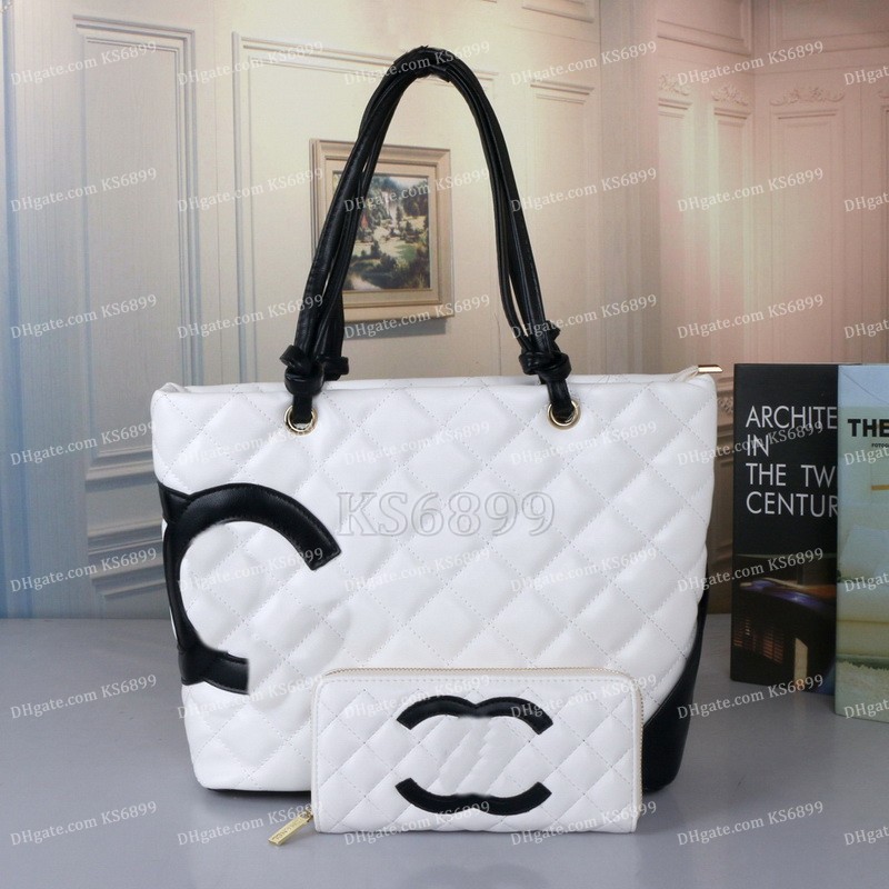 

Designer Bags Classic Women 2pcs Set Bags Shopping Bags Shoulder Bag Crossbody Handbag Purses Lady Messenger Handbags Totes Purse Casual With Wallets, White