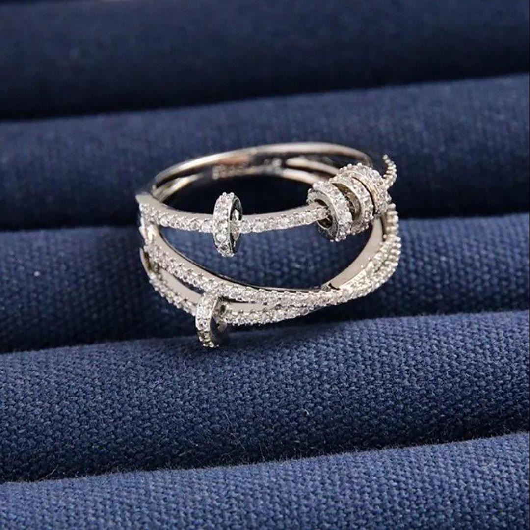 

Luxurys Desingers Ring Index Finger Rings Female Fashion Personality Ins Trendy Niche Design Time