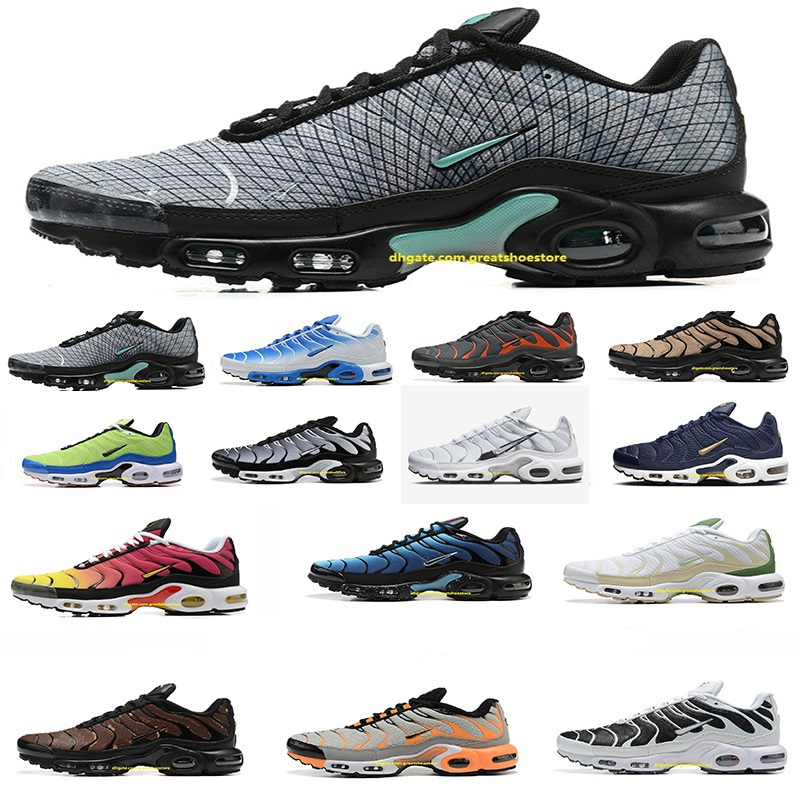 

Running Shoes Airs Original Plus Tn Shoes Designer Fashion Men Breathable Heighten Rubber Chaussures Requin Grey Sports Trainers sports Shoes, 20#