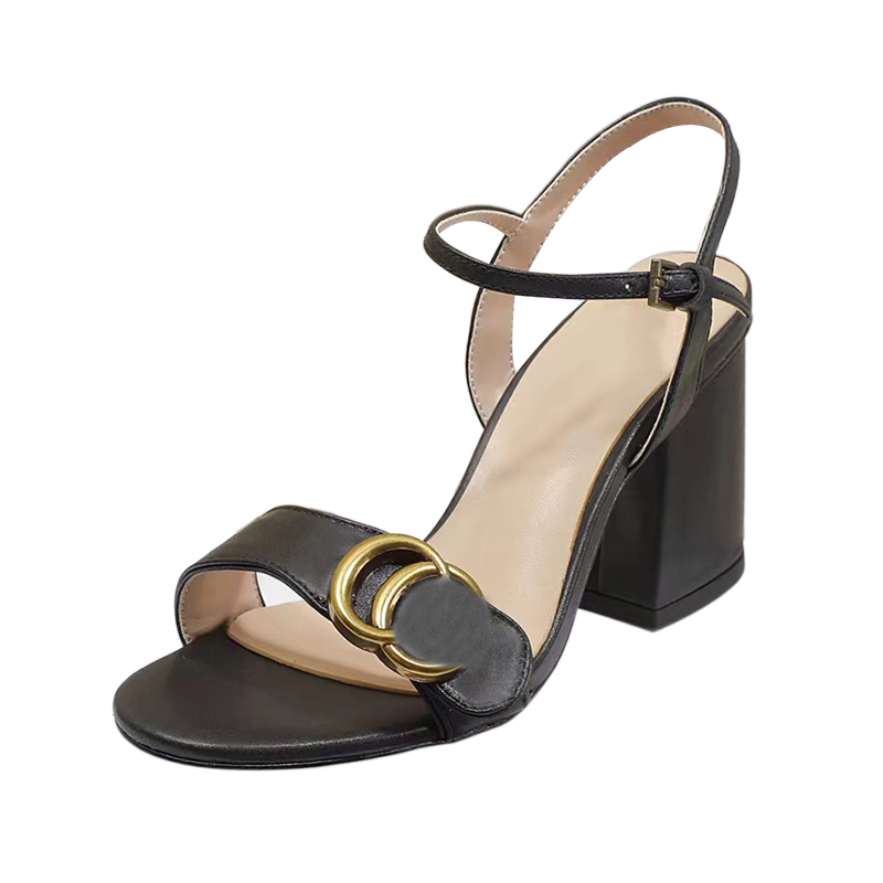 

luxury slides famous designer heels sandals for women Leather Party platform wedges flats sandal shoes, 3#