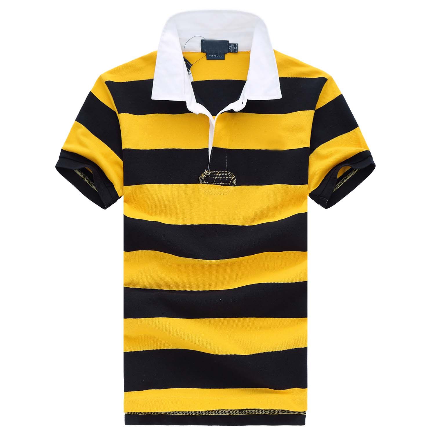 

Men Summer 2023 High qualitiy classic Short T-shirt Polo men's Shirt cotton, 01