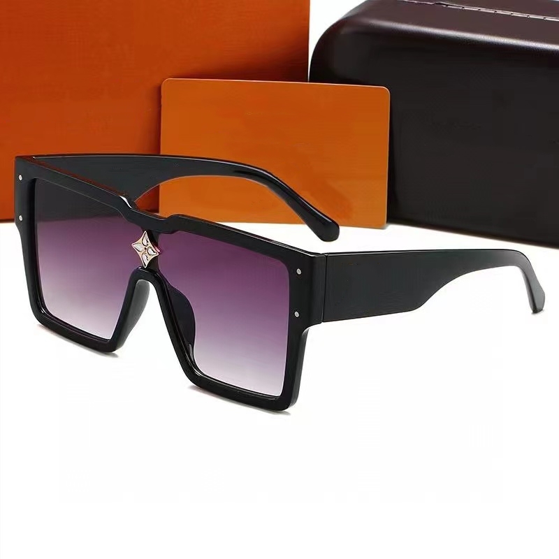 Fashion Designer Sunglasses For Men Women Classic Square Large Frame 63MM Vintage Eyeglasses Beach Outdoor Shades Travelling Sun Glasses 6 colors-image-853597237