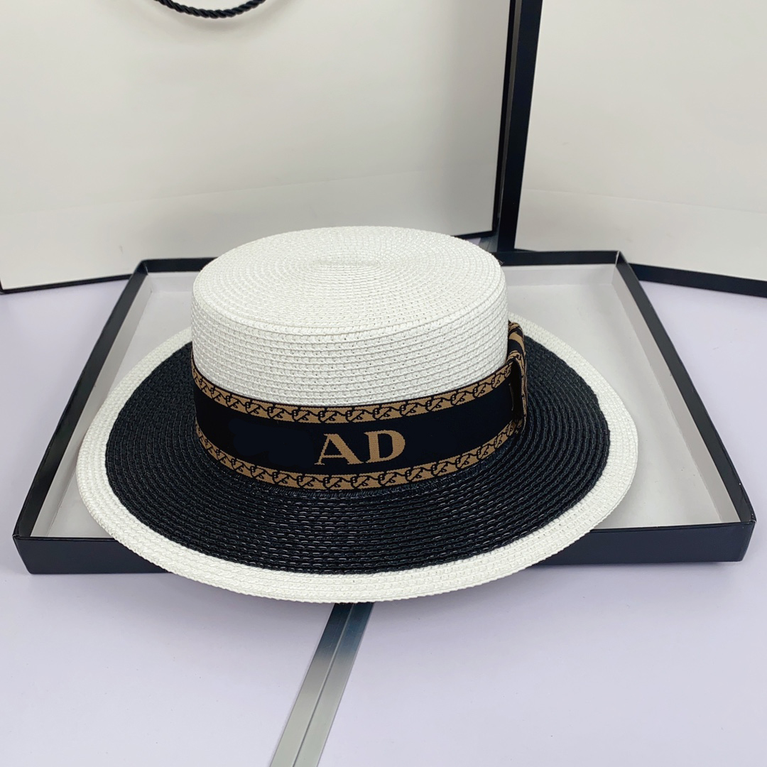 

Designer Straw Bucket Hats For Women Black Cap Men Casquette Luxury P Buckets Hat Summer Visor Luxury Bonnet Beanie Baseball Caps 2302222D, P1