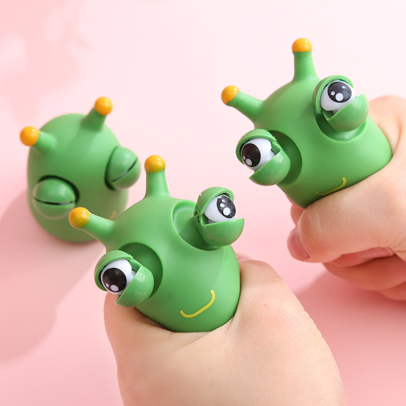 

Fidget Toys Burst Squeeze toy Green Eye Caterpillar Pinch toys Adult Kids Stress Relief Squishy Decompression Toy FD2FD2