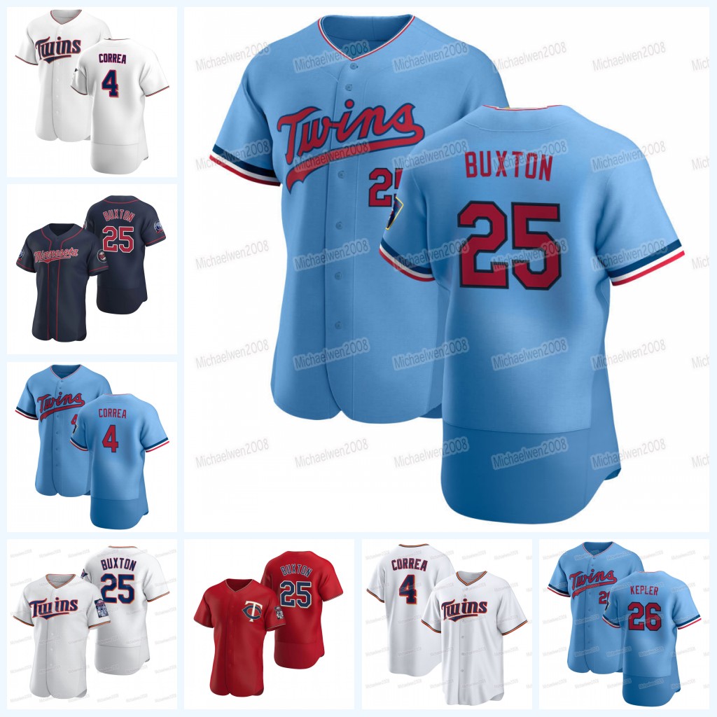 

Twins Baseball Jersey 4 Carlos Correa 25 Byron Buxton 41 Joe Ryan 23 Royce Lewis Ryan Jeffers Jose Miranda Jorge Polanco 59 Jhoan Duran 19 Alex Kirilloff Caleb Thielba, Men cool base