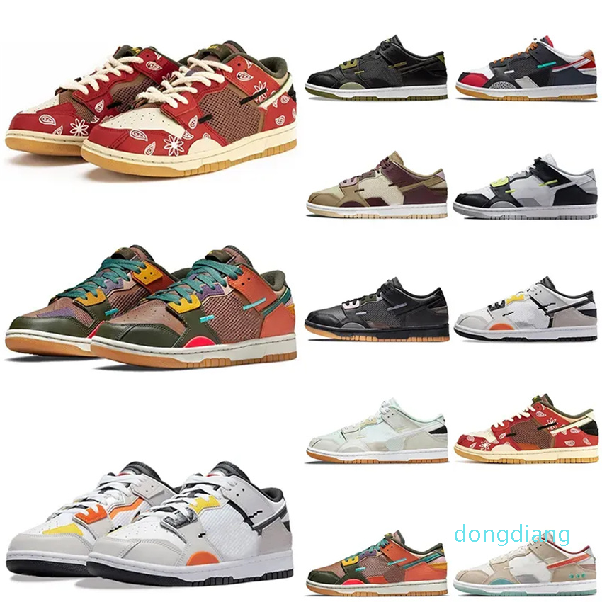

Women 2023 Mens Running Shoes Dunks Scrap Low Og Sb Archeo Brown Wolf Grey Sea Glass Latte Shapeless Formless Limitless Trainers, A8 40-45 archeo brown