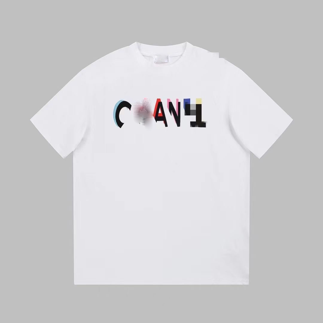 

Mens designer t shirt Breathable luxurys goth clothing 230g double cotton t shirts printing tee wholesale cotton Printed Alphabet T-shirt rockstar Asia, White