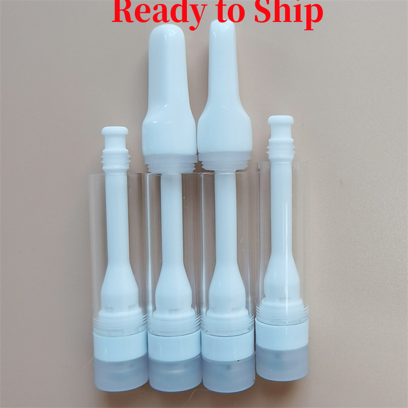 

Full Ceramic Vape Cartridge Lead Free 510 Thread Vapes Pen Atomizer 0.8ML 1ML E Cigarettes Carts Glass Thick Oil Vaporizer Pens Snap on Tips