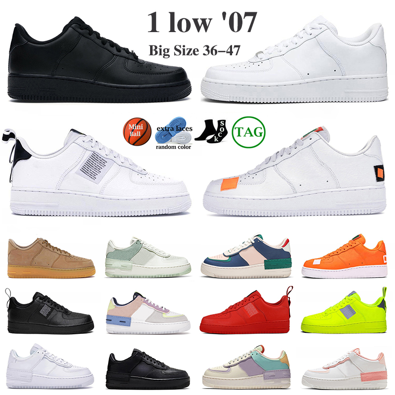 

af1 one designer shoes men women airfore 1 low 07 casual classic Triple White Black mens trainers outdoor sports sneakers platform 36-47, 18