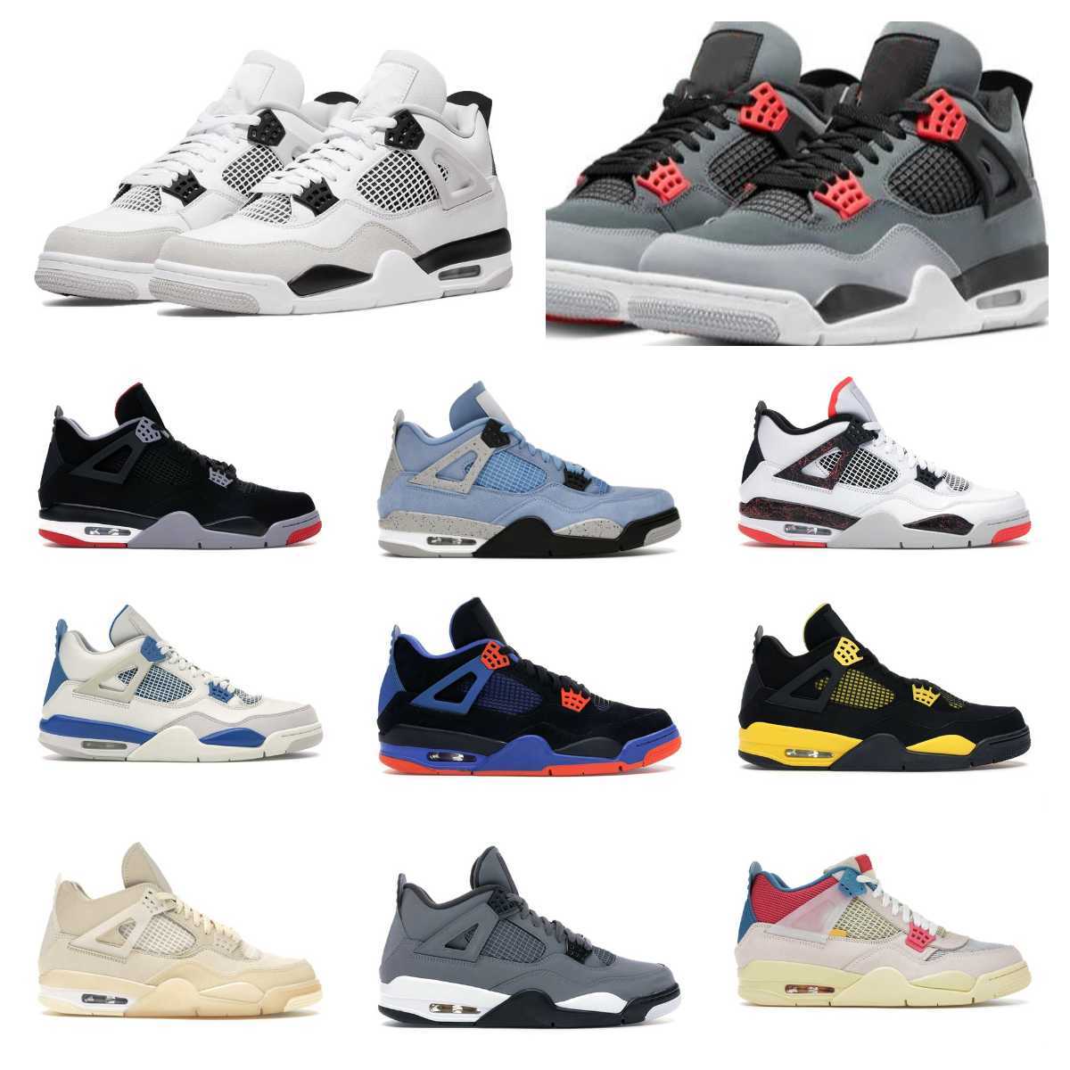 

2023 With Box Jumpman 4 Mens Basketball Shoes 4s Photon Dust Red Cement Canyon Purple Military Black University Blue Sail Oreo Neon Men Women Sneakers Trainers Size, Ask the seller about some sizes
