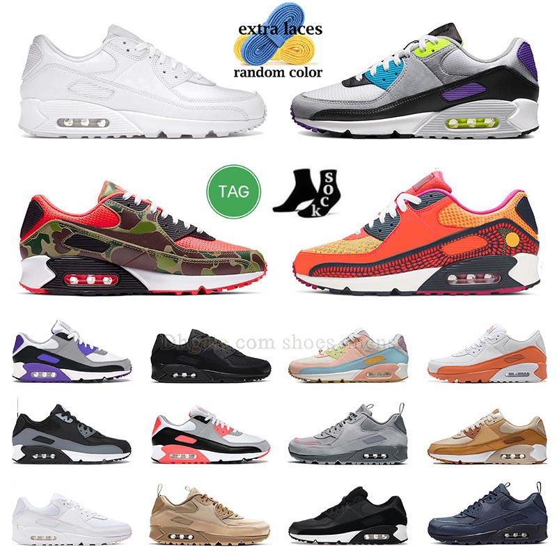 

luxury 90 90s Running Shoes Mens Womens What The Triple White Leather Camo Multicolor Suede Dia de los Muertos Cool Grey Obsidian Sneakers Trainers dhgate shoe, A40 solar flare 36-40