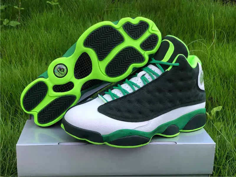 

Brand Shoes Jumpman 13 PE Lucky Green mens Oregon Ducks 13s sneakers full size 40.5---47.5, #1