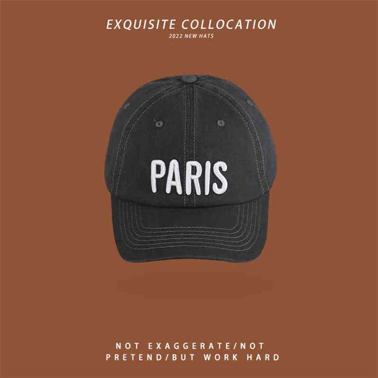 Balenciaga sport caps.s 2023 b family caps. Hat female embroidery letters Paris baseball caps. spring and summer solid color versatile Korean ver-image-852644518