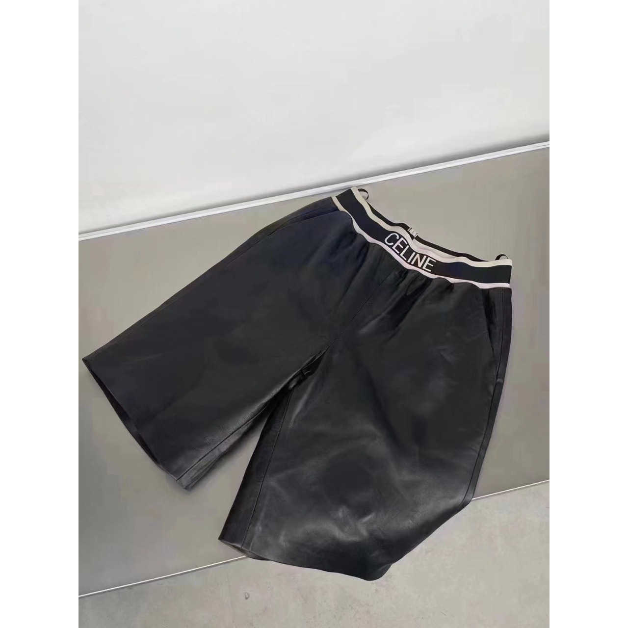 

Shorts Women Cell Line Leisure ' Casual Trousers Fashion Designer France Embroidery Sports Capris Slim Slouchy Leg Pants 6WH0, Black