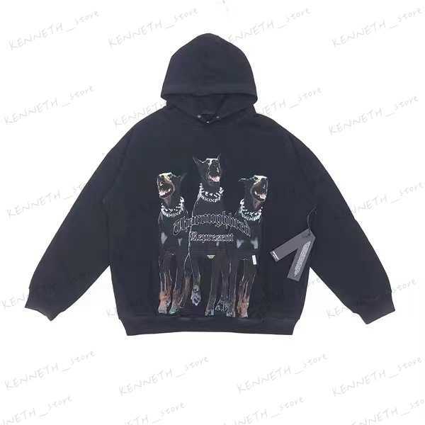 

Men's Hoodies Sweatshirts Doberman high street loose casual men and women's T230322, White