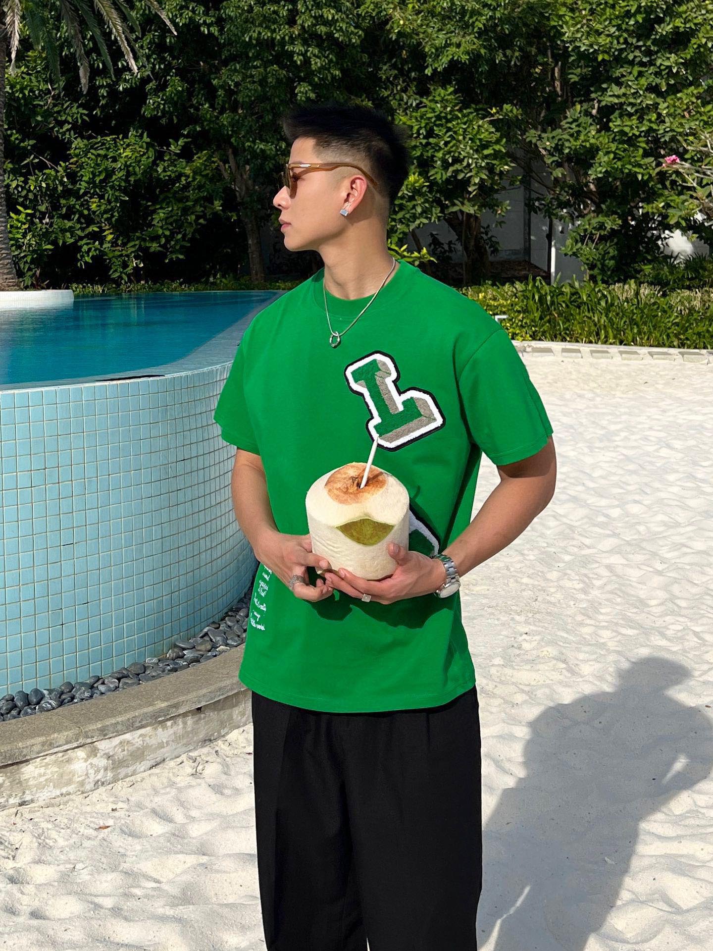 23ss mens t shirt City limited letters black purple white pink yellow red women with the same casual all-match loose T-shirt trend S-3XL-image-852586881